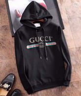 Gucci Logo Hoodie in Black Cotton