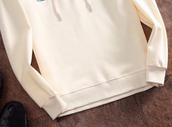 Gucci Logo Hoodie in White Cotton