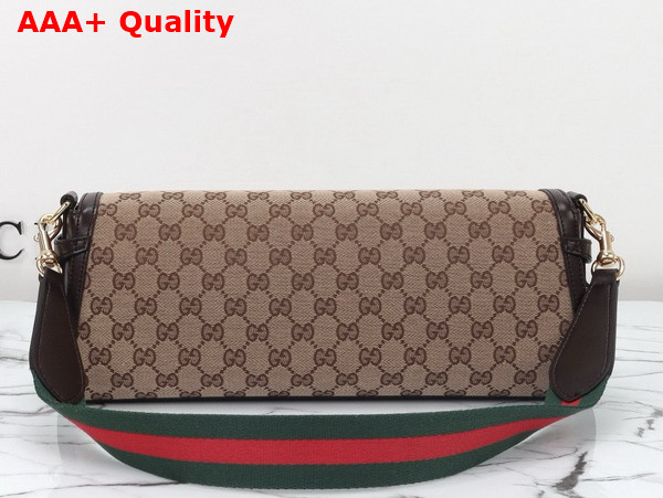 Gucci Luce Medium Shoulder Bag in Beige and Ebony Original GG Canvas 786022 Replica