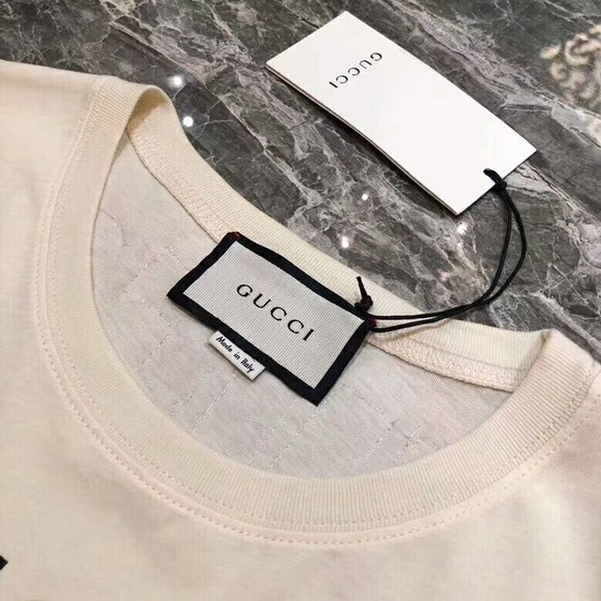 Gucci Maison de Lamour T shirt with Bosco and Orso Off White Cotton