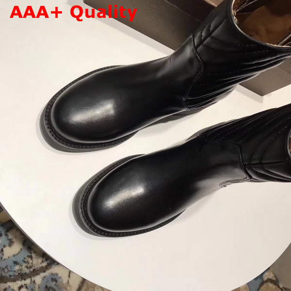 Gucci Matelasse Ankle Boot in Black Leather Replica