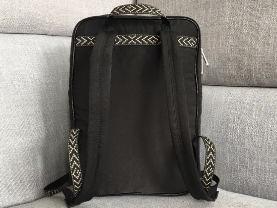 Gucci Medium Backpack with Gucci 80s Patch Black Nylon 536724