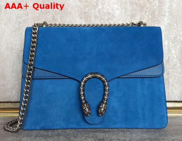 Gucci Medium Dionysus Suede Shoulder Bag Blue Suede Replica