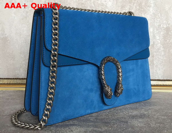 Gucci Medium Dionysus Suede Shoulder Bag Blue Suede Replica