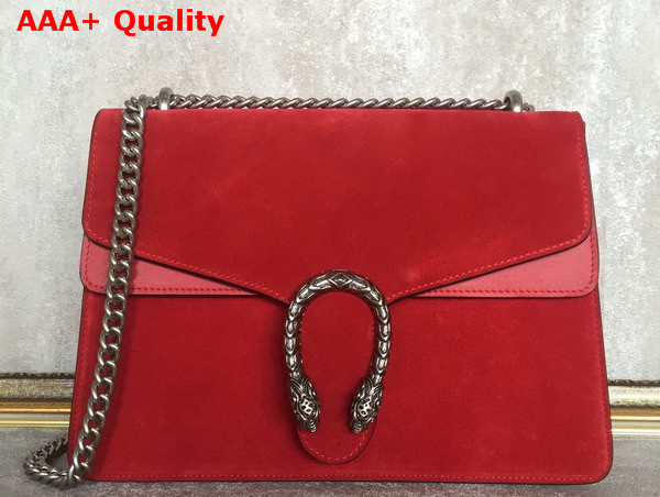 Gucci Medium Dionysus Suede Shoulder Bag Red Suede Replica