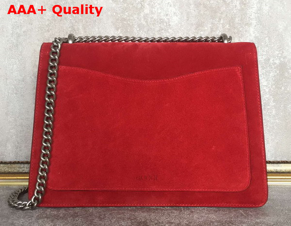 Gucci Medium Dionysus Suede Shoulder Bag Red Suede Replica