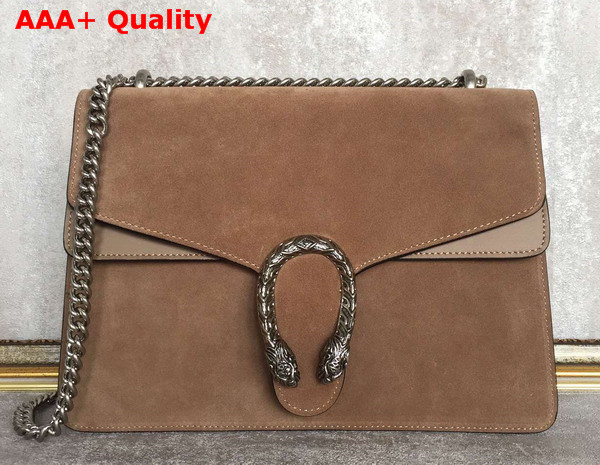 Gucci Medium Dionysus Suede Shoulder Bag Taupe Suede Replica