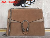 Gucci Medium Dionysus Suede Shoulder Bag Taupe Suede Replica