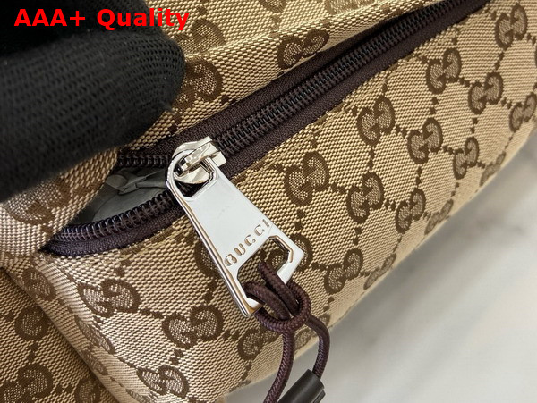 Gucci Medium GG Cuffle Bag in Beige and Ebony Original GG Canvas 800185 Replica