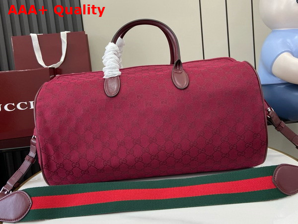 Gucci Medium GG Cuffle Bag in Gucci Rosso Ancora Red Original GG Canvas 800185 Replica