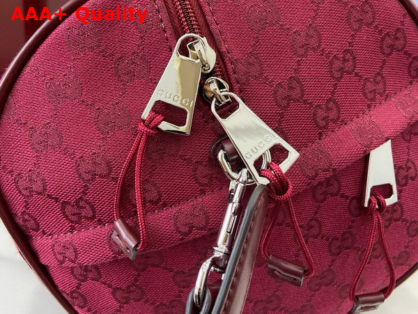 Gucci Medium GG Cuffle Bag in Gucci Rosso Ancora Red Original GG Canvas 800185 Replica