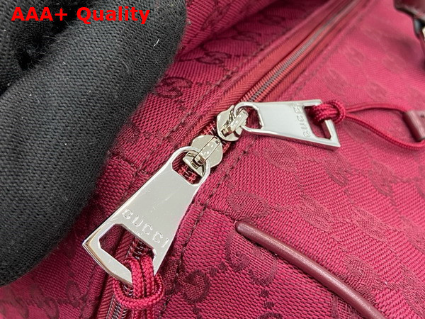 Gucci Medium GG Duffle Bag in Rosso Ancora Red Original GG Canvas 802095 Replica