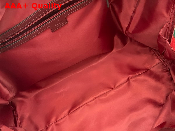 Gucci Medium GG Duffle Bag in Rosso Ancora Red Original GG Canvas 802095 Replica