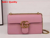 Gucci Medium GG Marmont Chain Shoulder Bag Pink Leather Replica