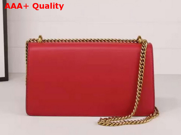 Gucci Medium GG Marmont Chain Shoulder Bag Red Leather Replica