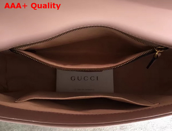 Gucci Medium GG Marmont Matelasse Shoulder Bag Nude Leather Replica