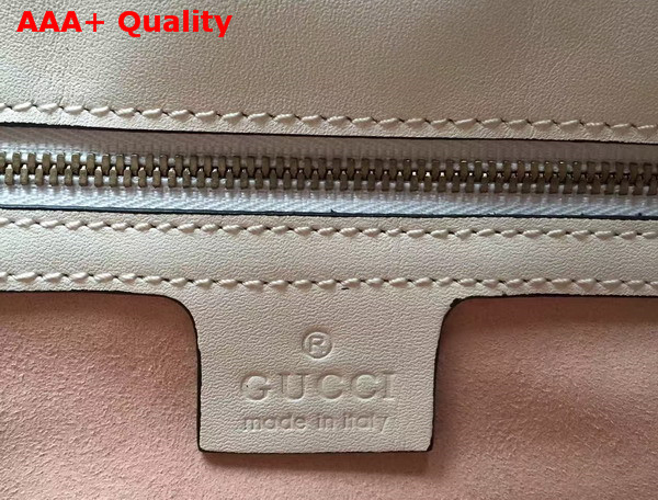 Gucci Medium GG Marmont Matelasse Shoulder Bag in White Leather Replica