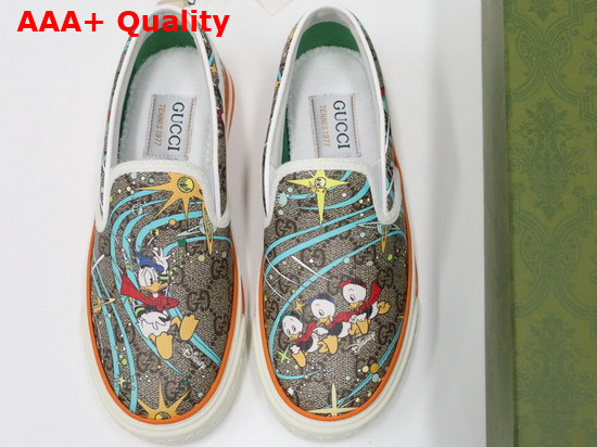 Gucci Mens Disney x Gucci Donald Duck Tennis 1977 Sneaker 647951 Replica