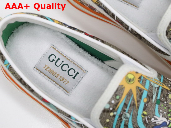 Gucci Mens Disney x Gucci Donald Duck Tennis 1977 Sneaker 647951 Replica