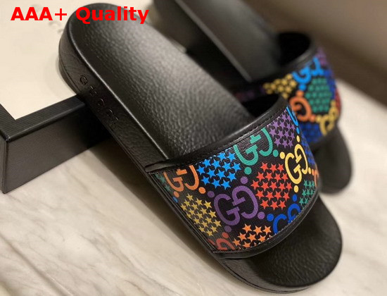 Gucci Mens GG Psychedelic Slide 610089 Replica