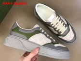 Gucci Mens GG Sneaker Beige GG Supreme Canvas and Grey Leather Details Replica