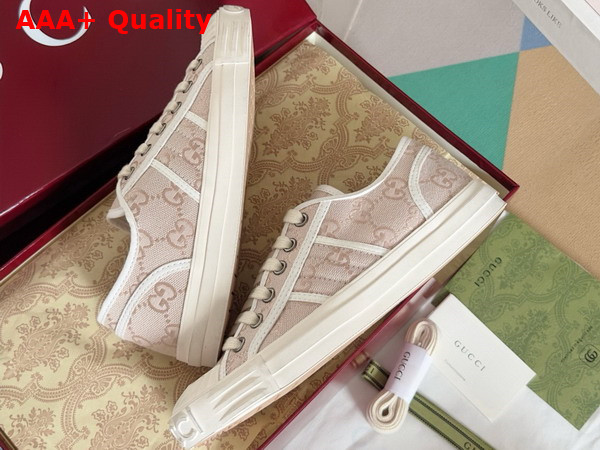 Gucci Mens GG Sneaker in Pink Original GG Canvas 786382 Replica