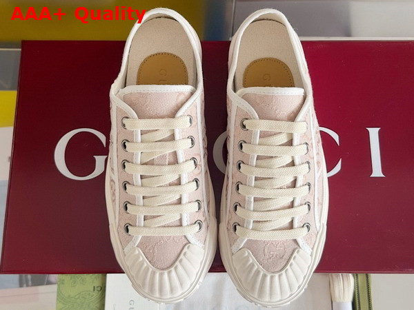 Gucci Mens GG Sneaker in Pink Original GG Canvas 786382 Replica