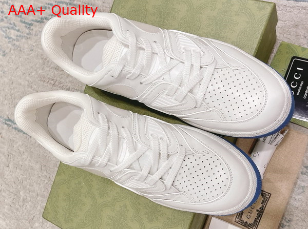 Gucci Mens Gucci Basket Sneaker in White Demetra Replica