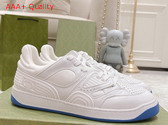 Gucci Mens Gucci Basket Sneaker in White Demetra Replica