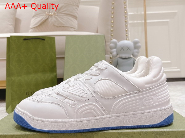 Gucci Mens Gucci Basket Sneaker in White Demetra Replica