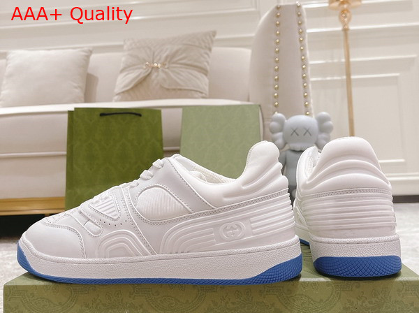 Gucci Mens Gucci Basket Sneaker in White Demetra Replica