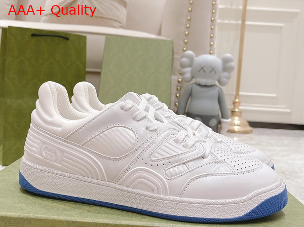 Gucci Mens Gucci Basket Sneaker in White Demetra Replica