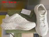 Gucci Mens Gucci Ripple Sneaker Off White Leather 771471 Replica