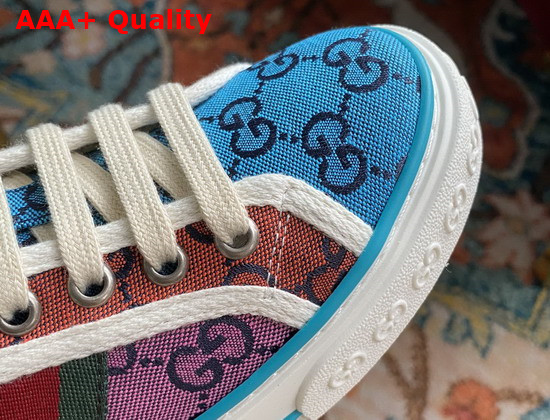 Gucci Mens Gucci Tennis 1977 GG Multicolor Sneaker Multicolor Canvas 663657 Replica