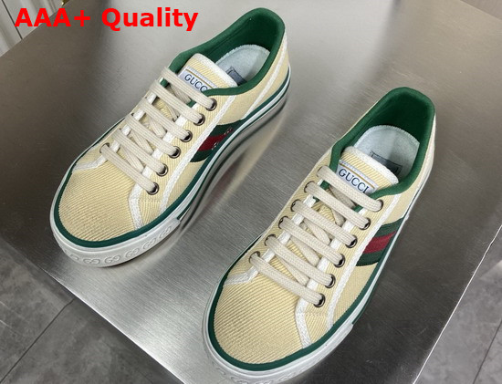 Gucci Mens Gucci Tennis 1977 Sneaker Butter Cotton 606111 Replica