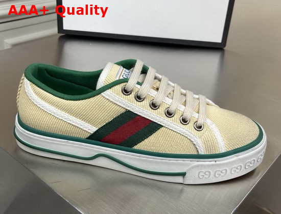 Gucci Mens Gucci Tennis 1977 Sneaker Butter Cotton 606111 Replica