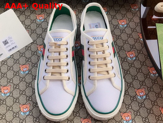 Gucci Mens Gucci Tennis 1977 Sneaker White Mesh 663257 Replica