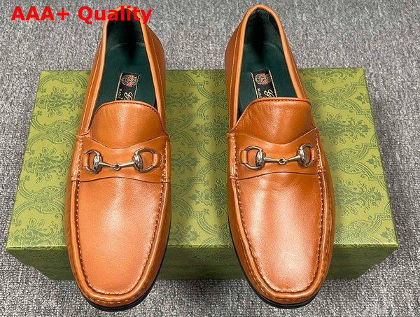 Gucci Mens Horsebit 1953 Loafer in Brown Leather 757769 Replica