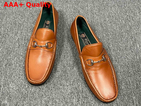 Gucci Mens Horsebit 1953 Loafer in Brown Leather 757769 Replica