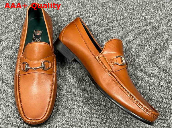 Gucci Mens Horsebit 1953 Loafer in Brown Leather 757769 Replica