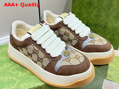 Gucci Mens Screener GG Sneaker in Beige and Ebony Original GG Canvas 750048 Replica