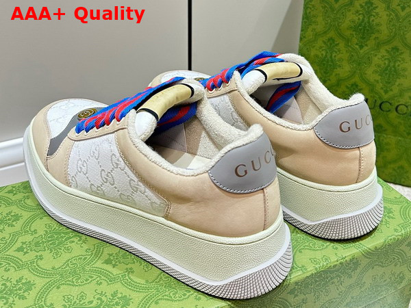 Gucci Mens Screener GG Sneaker in White Original GG Canvas 750048 Replica