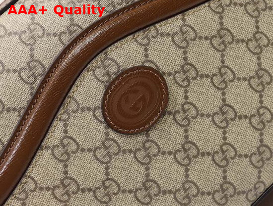 Gucci Messenger Bag with Interlocking G Beige and Ebony GG Supreme Canvas 675891 Replica