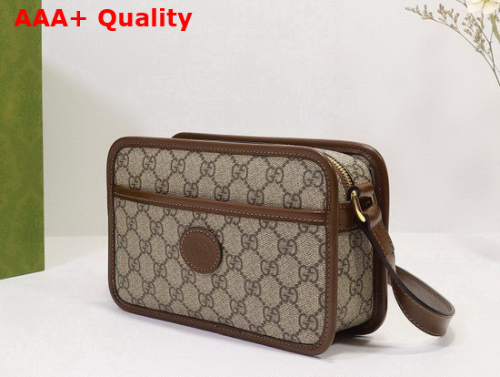 Gucci Mini Bag with Interlocking G Beige Ebony GG Supreme Canvas 658572 Replica