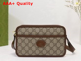 Gucci Mini Bag with Interlocking G Beige Ebony GG Supreme Canvas 658572 Replica