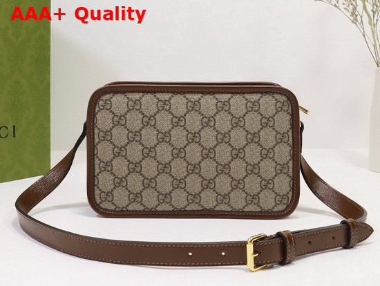 Gucci Mini Bag with Interlocking G Beige Ebony GG Supreme Canvas 658572 Replica