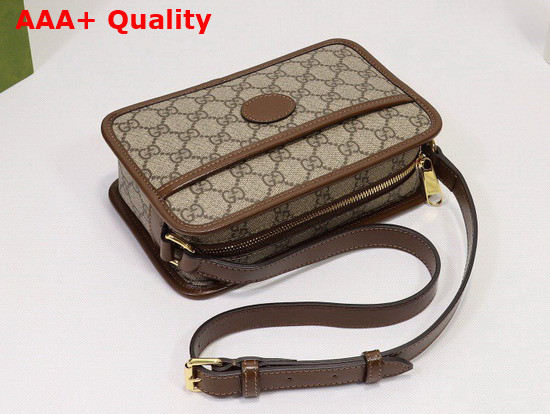 Gucci Mini Bag with Interlocking G Beige Ebony GG Supreme Canvas 658572 Replica