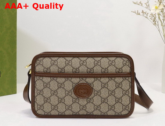 Gucci Mini Bag with Interlocking G Beige Ebony GG Supreme Canvas 658572 Replica