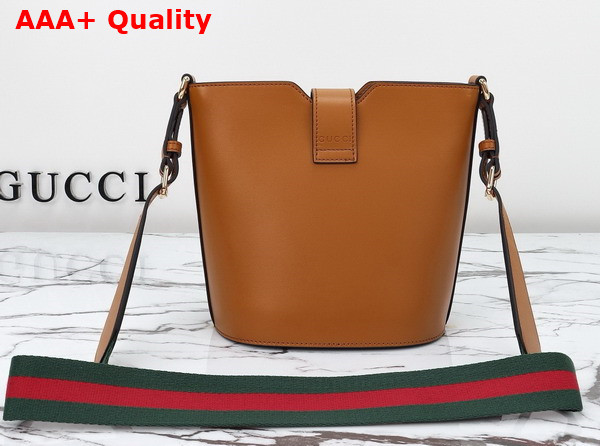 Gucci Mini Bucket Shoulder Bag in Brown Leather 782908 Replica