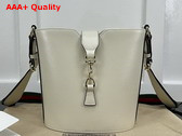 Gucci Mini Bucket Shoulder Bag in Ivory Leather 782908 Replica